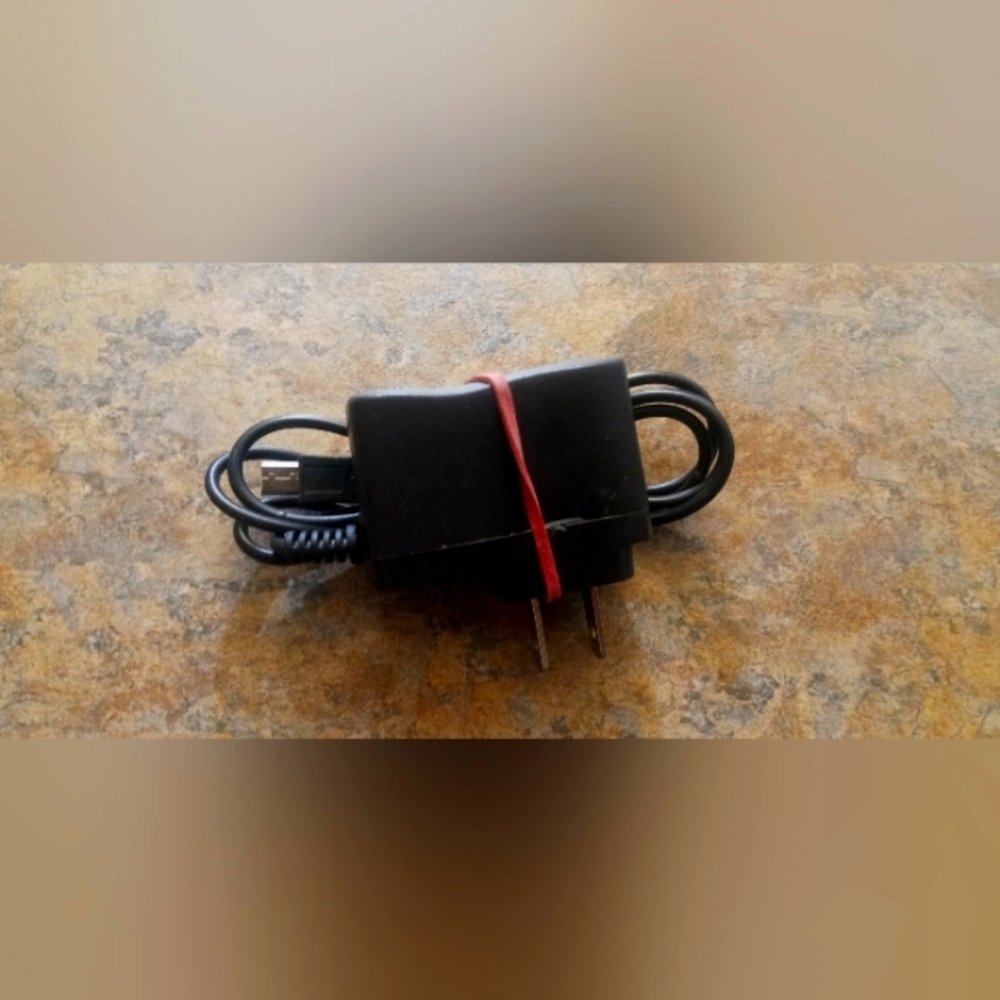 Black USB Wall Charger with Micro-USB Cable